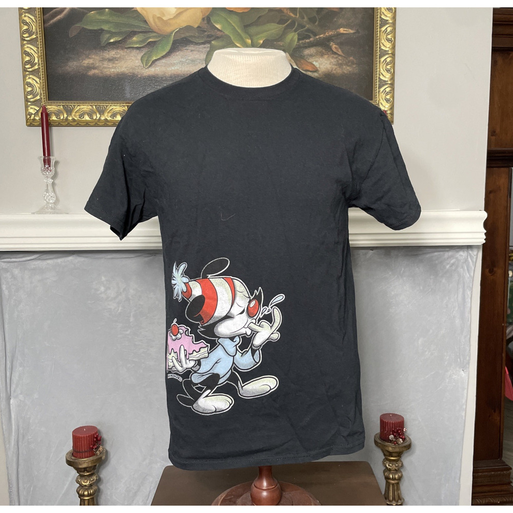 Animaniacs Yakko Wakko Cake Cartoon Ripple Junction T-Shirt Medium